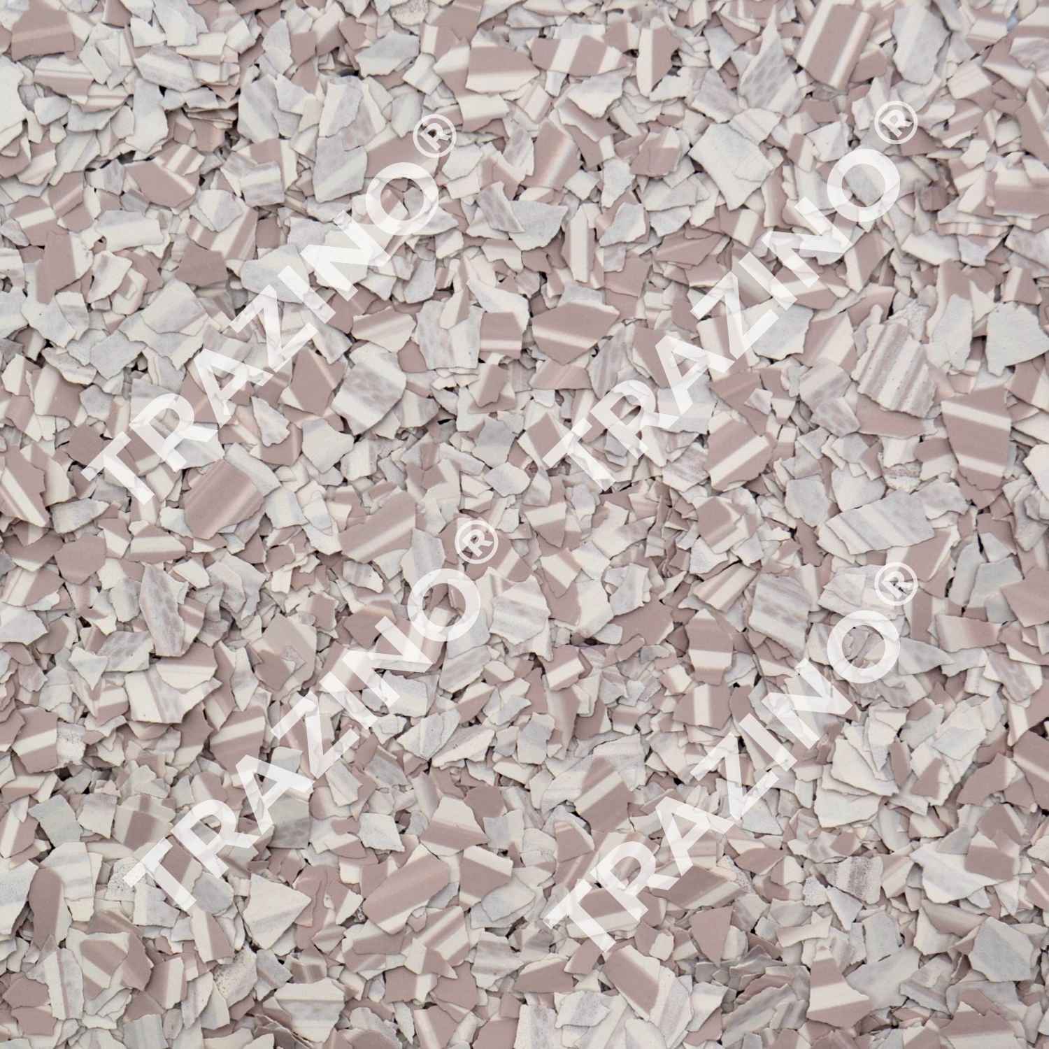 Trazino® Farbchips in zweifarbig Hellbraun zum Einstreuen für Beschichtungen Trazino® Farbchips in zweifarbig Hellbraun zum Einstreuen für Beschichtungen